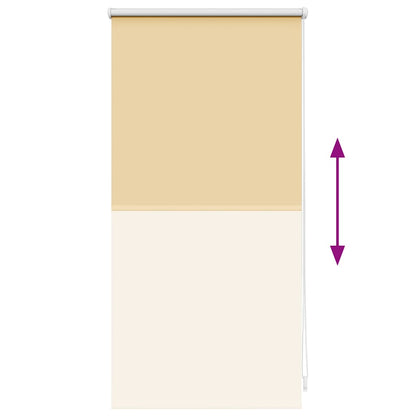 vidaXL Roller Blind Blackout 44.4x100 cm Fabric Width 40 cm Beige