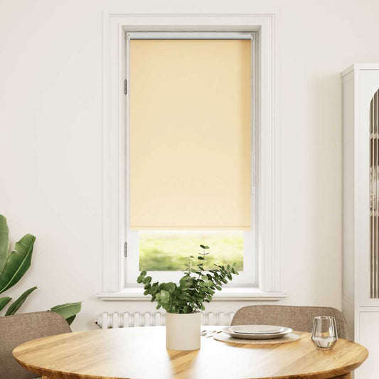 vidaXL Roller Blind Blackout 44,4x100 cm Fabric Width 40 cm Beige