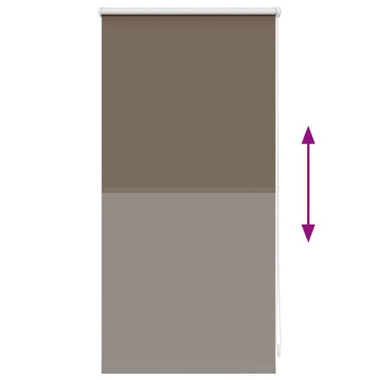 vidaXL Roller Blind Blackout 44.4x100 cm Fabric Width 40 cm Coffee