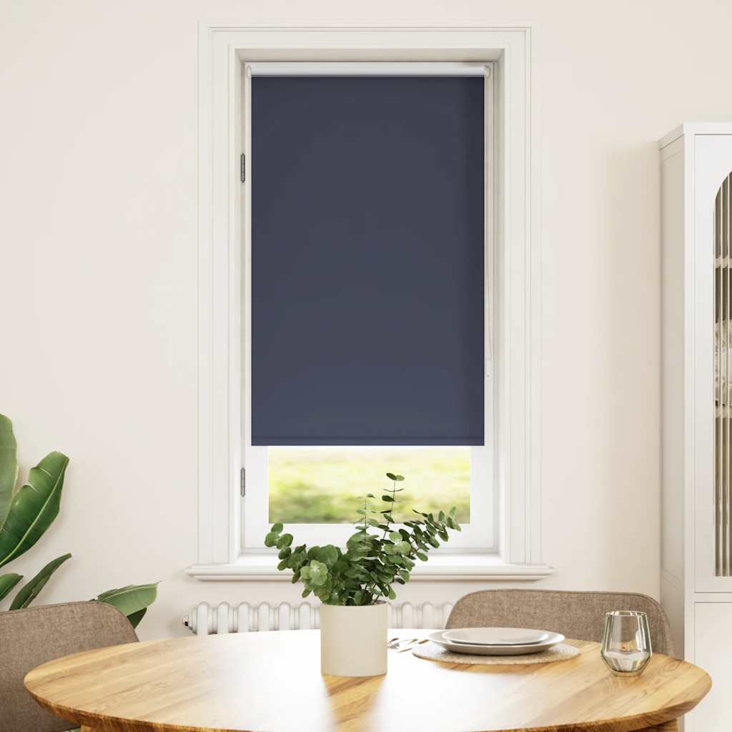 vidaXL Roller Blind Blackout 44.4x100 cm Width 40 cm Marine / Blue