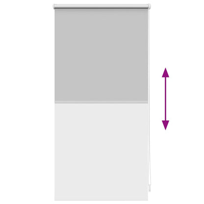 vidaXL Roller Blind Blackout 44.4x100 cm Fabric Width 40 cm Grey