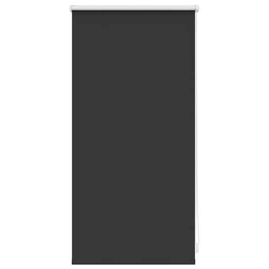 vidaXL Roller Blind Blackout 44,4x100 cm Fabric Width 40 cm Black