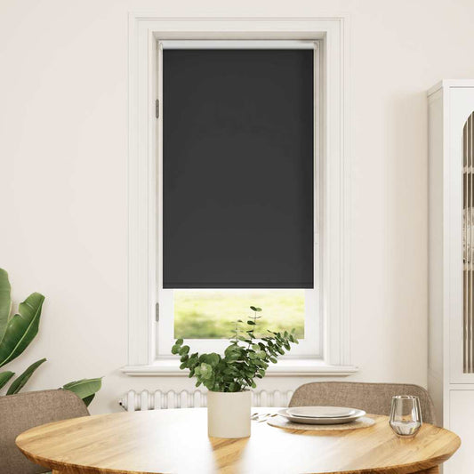 vidaXL Roller Blind Blackout 44,4x100 cm Fabric Width 40 cm Black