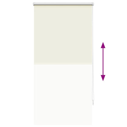 vidaXL Roller Blind Blackout 64.4x120 cm Fabric Width 60 cm Off White