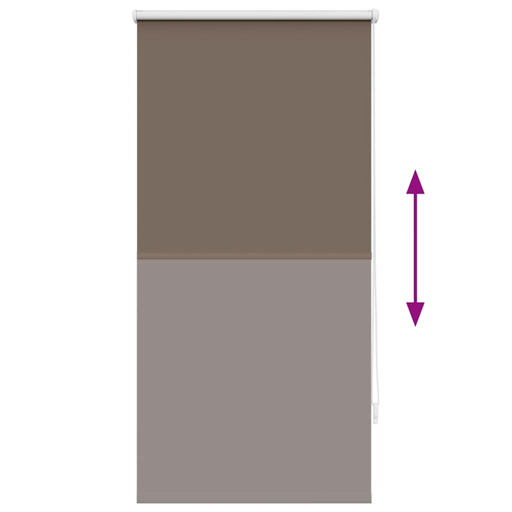 vidaXL Roller Blind Blackout 64.4x120 cm Fabric Width 60 cm Coffee
