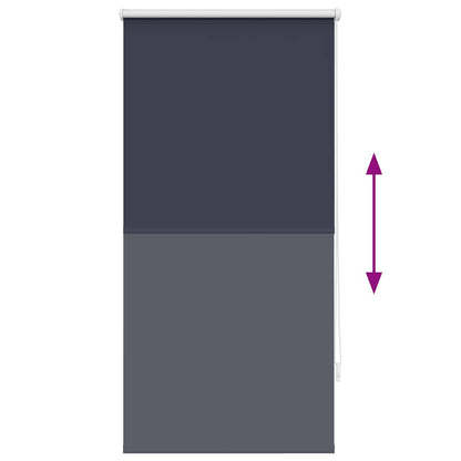 vidaXL Roller Blind Blackout 64.4x120 cm Fabric Width 60 cm Marine / Blue