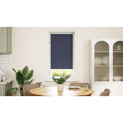 vidaXL Roller Blind Blackout 64.4x120 cm Fabric Width 60 cm Marine / Blue