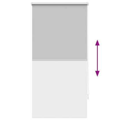 vidaXL Roller Blind Blackout 64.4x120 cm Fabric Width 60 cm Grey