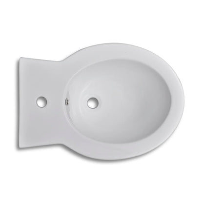 vidaXL Round Bidet Stand White High-quality Ceramic