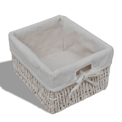 vidaXL Cabinet | White | Paulownia wood, Cotton, Polyester | Medium | Storage