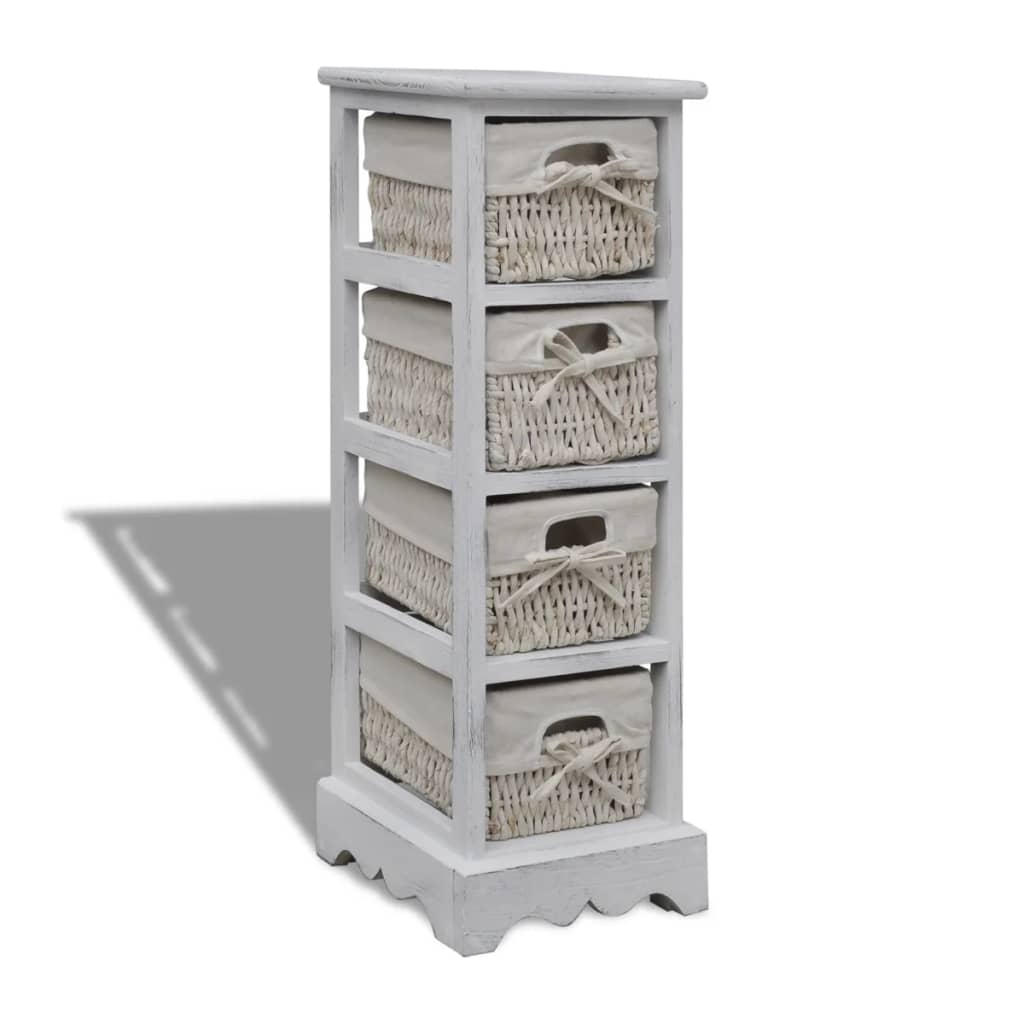 vidaXL Storage Rack | White