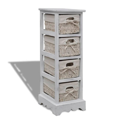 vidaXL Storage Rack | White