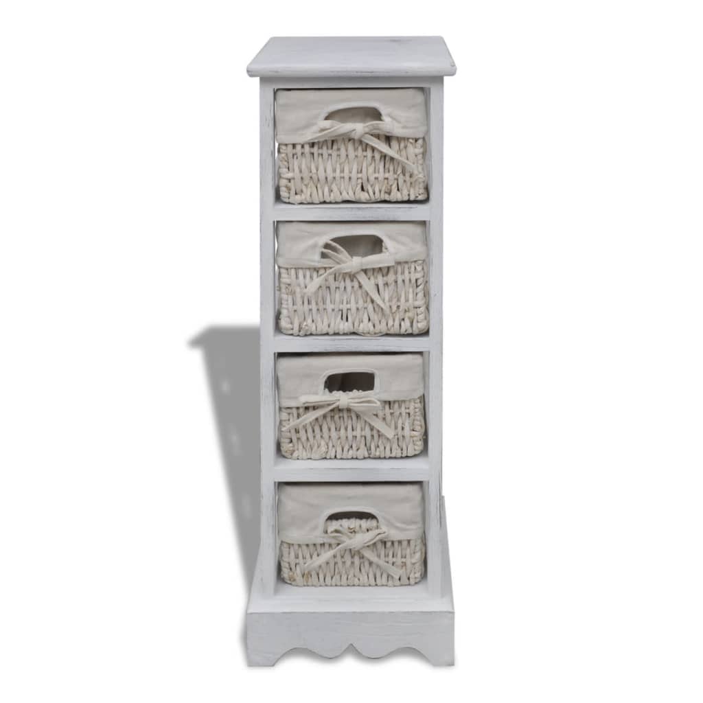 vidaXL Storage Rack | White