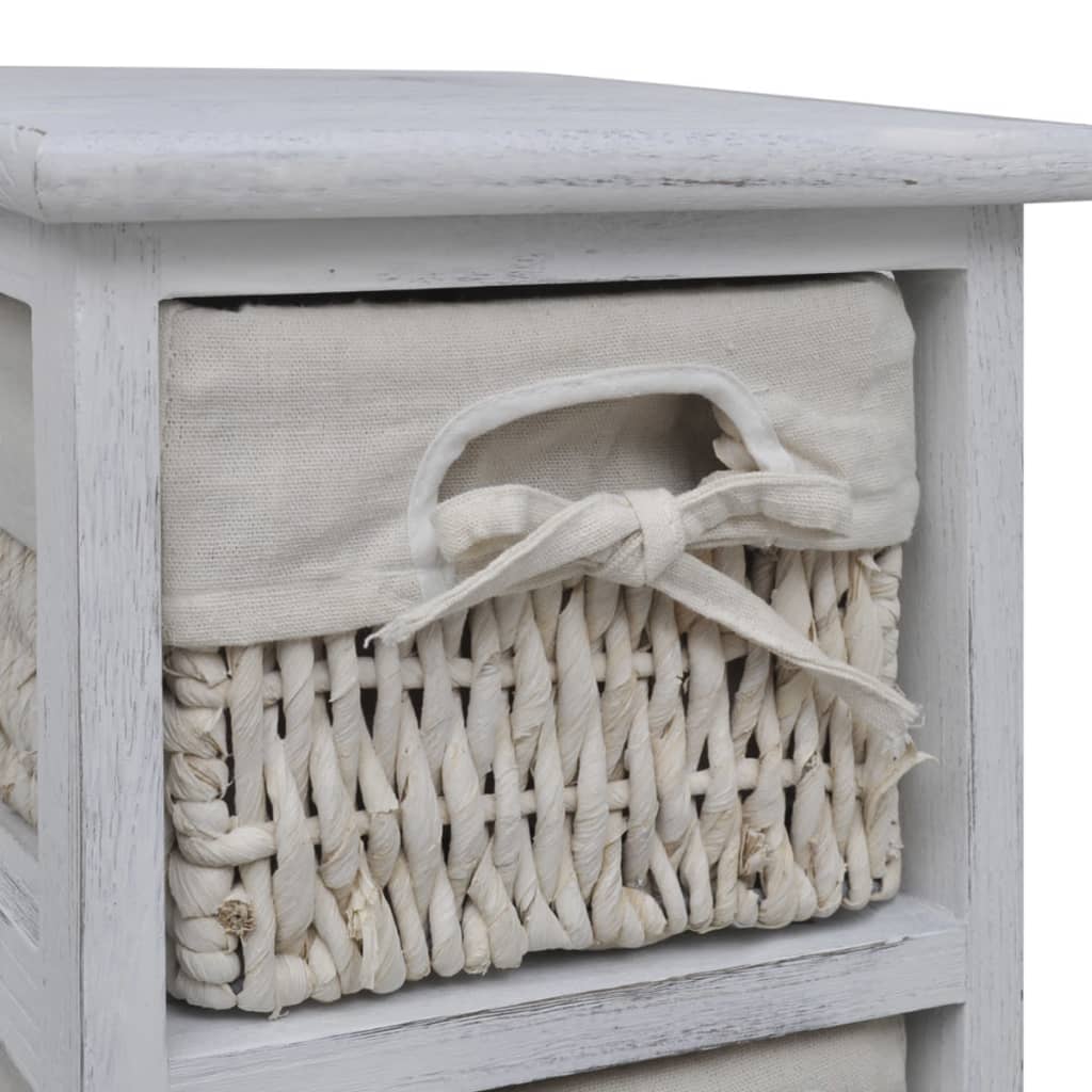 vidaXL Storage Rack | White