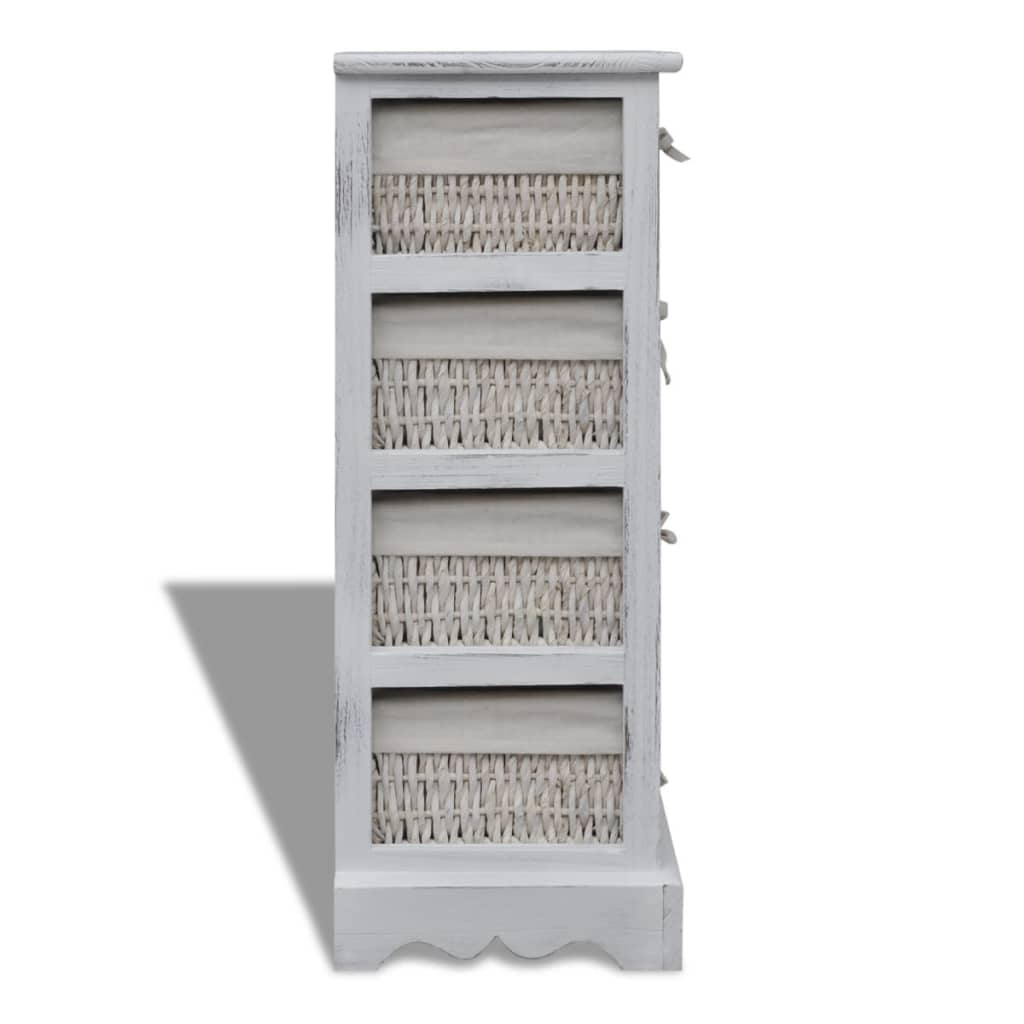 vidaXL Storage Rack | White