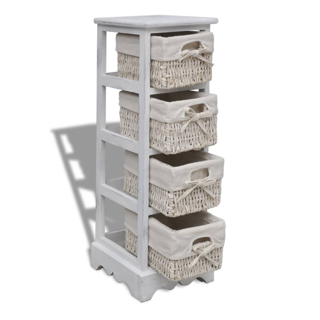 vidaXL Storage Rack | White