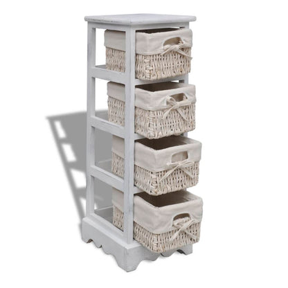 vidaXL Storage Rack | White