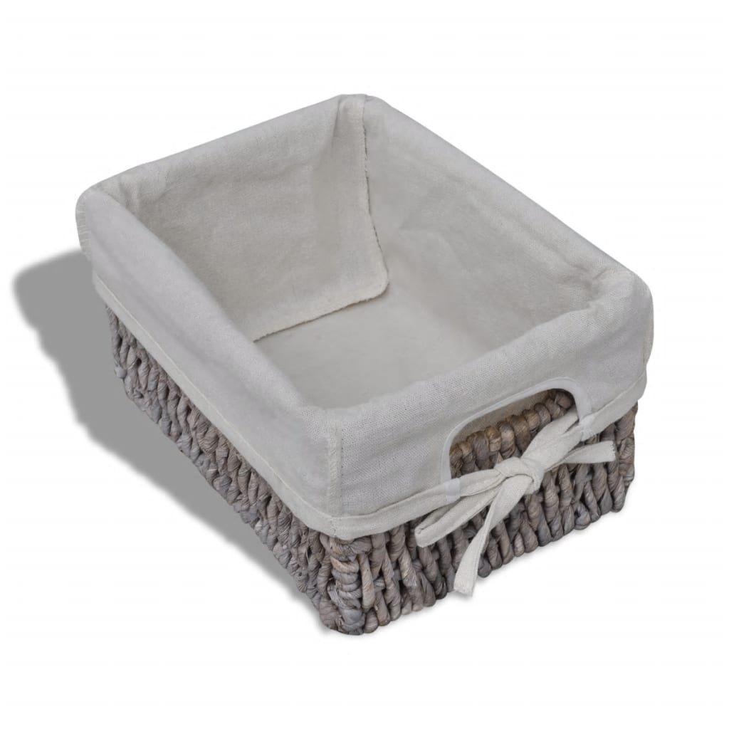 vidaXL Wooden Storage Rack 5 Weaving Baskets Brown