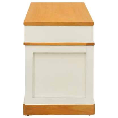 vidaXL Storage Bench Solid Paulownia Wood 100 cm