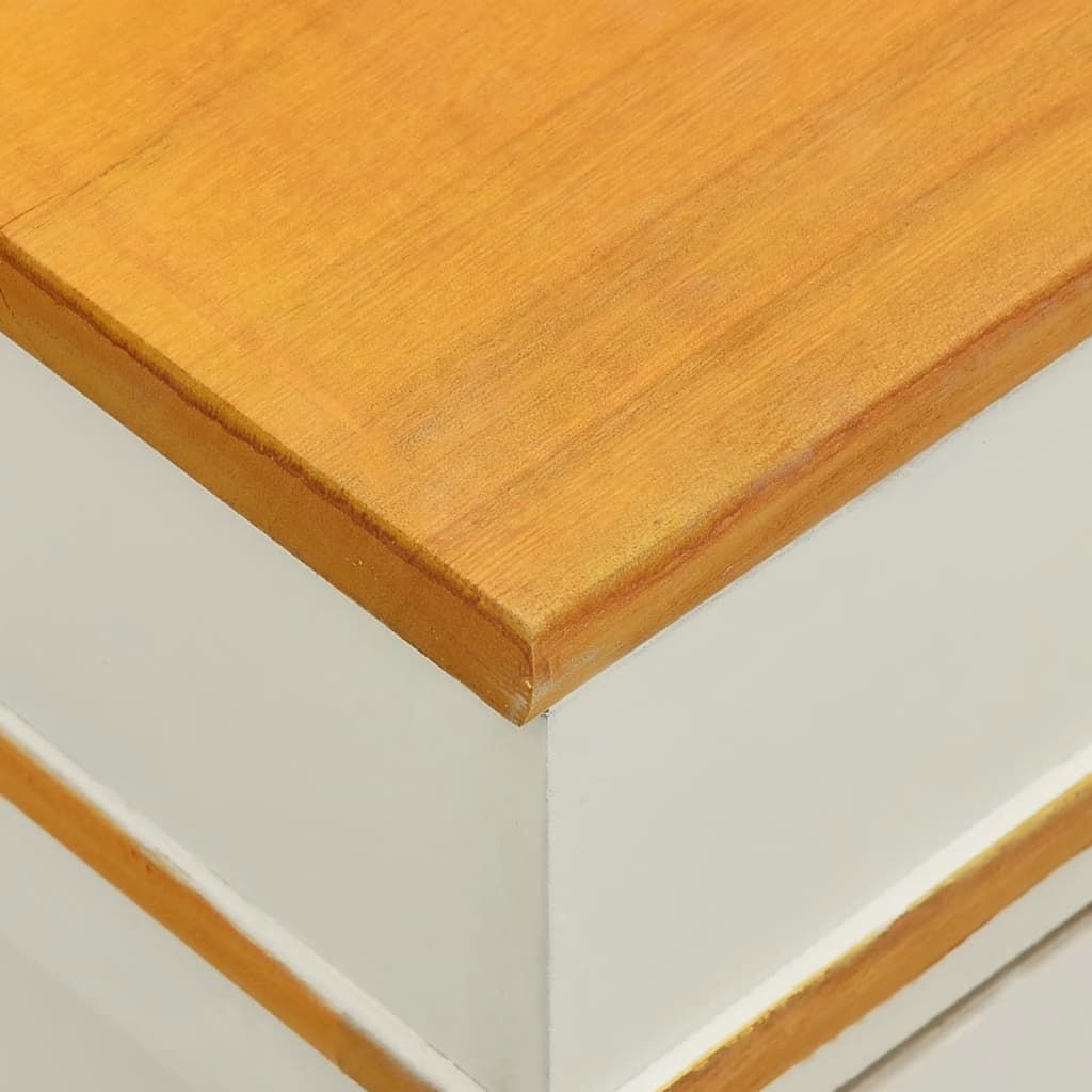 vidaXL Storage Bench Solid Paulownia Wood 100 cm
