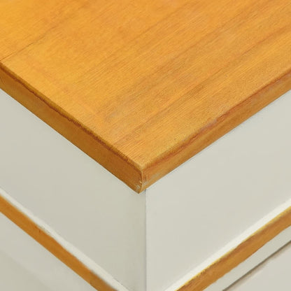 vidaXL Storage Bench Solid Paulownia Wood 100 cm