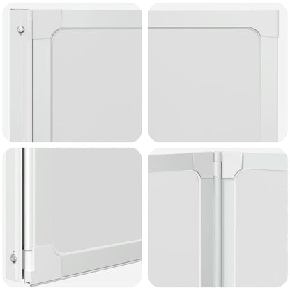 Shower Bath Screen Wall 141 x 132 cm 3 Panels Foldable