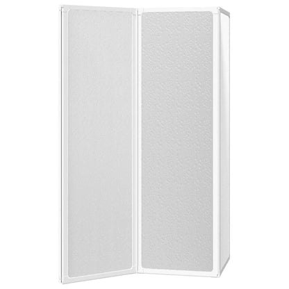 Shower Bath Screen Wall 141 x 132 cm 3 Panels Foldable