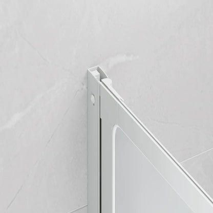 140786 Shower Bath Screen Wall 140 x 168 cm 7 Panels Foldable with Towel Rack