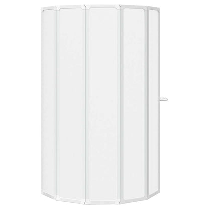 140786 Shower Bath Screen Wall 140 x 168 cm 7 Panels Foldable with Towel Rack