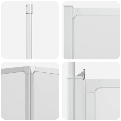 Shower Bath Screen Wall L Shape 70 x 120 x 137 cm 4 Panels Foldable