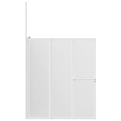 Shower Bath Screen Wall L Shape 70 x 120 x 137 cm 4 Panels Foldable