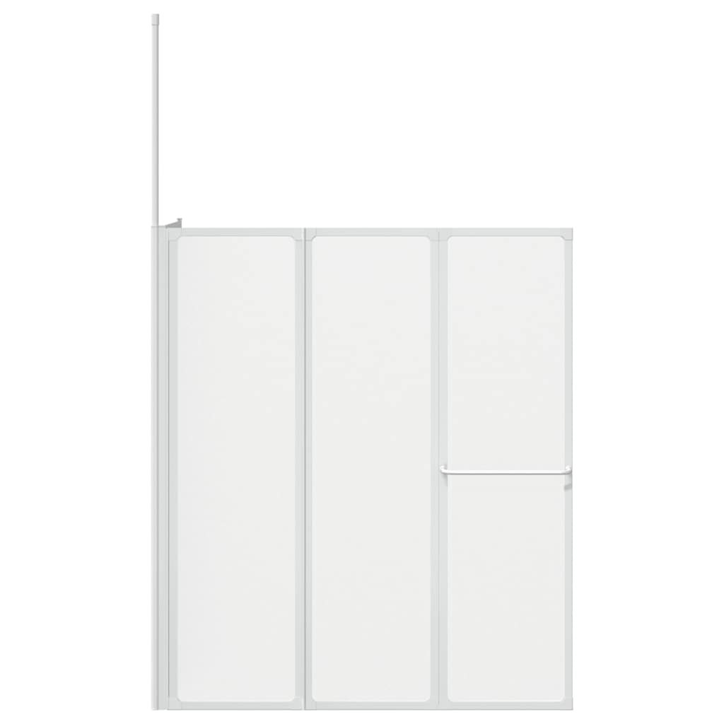Shower Bath Screen Wall L Shape 70 x 120 x 137 cm 4 Panels Foldable
