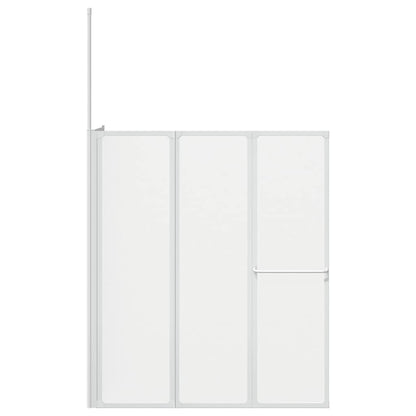 Shower Bath Screen Wall L Shape 70 x 120 x 137 cm 4 Panels Foldable