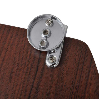 vidaXL WC Toilet Seat MDF Lid Simple Design Brown