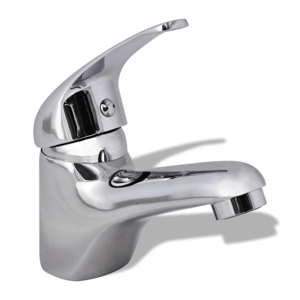 vidaXL Basin Mixer Tap Chrome