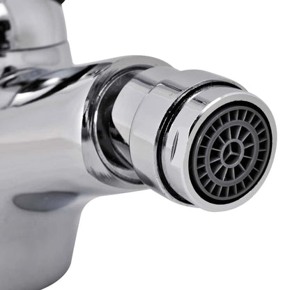 140830 vidaXL Bathroom Bidet Mixer Tap Chrome