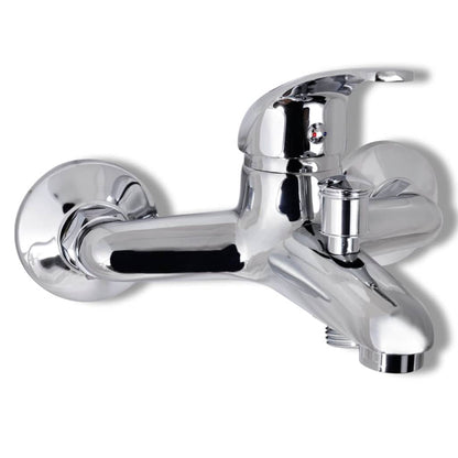 vidaXL Bath Shower Mixer Tap Kit Chrome