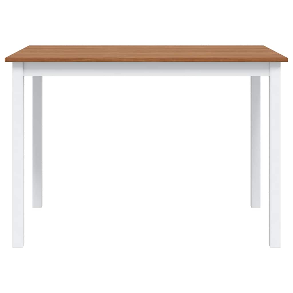 vidaXL 5 Piece Dining Set Brown and White