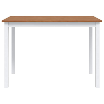 vidaXL 5 Piece Dining Set Brown and White
