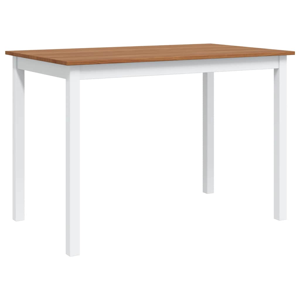 vidaXL 5 Piece Dining Set Brown and White