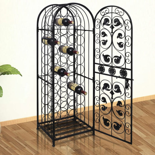 240939 vidaXL Wine Rack for 45 Bottles Metal