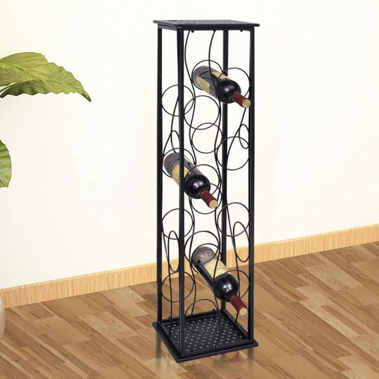 240941 vidaXL Wine Rack for 8 Bottles Metal
