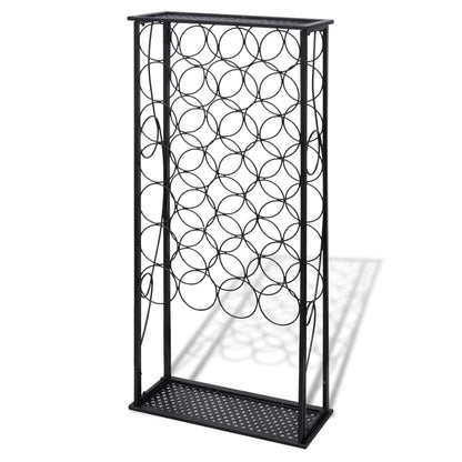 240942 vidaXL Wine Rack for 28 Bottles Metal