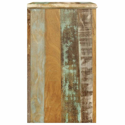 240950 vidaXL End Table with 1 Drawer 1 Door Reclaimed Wood