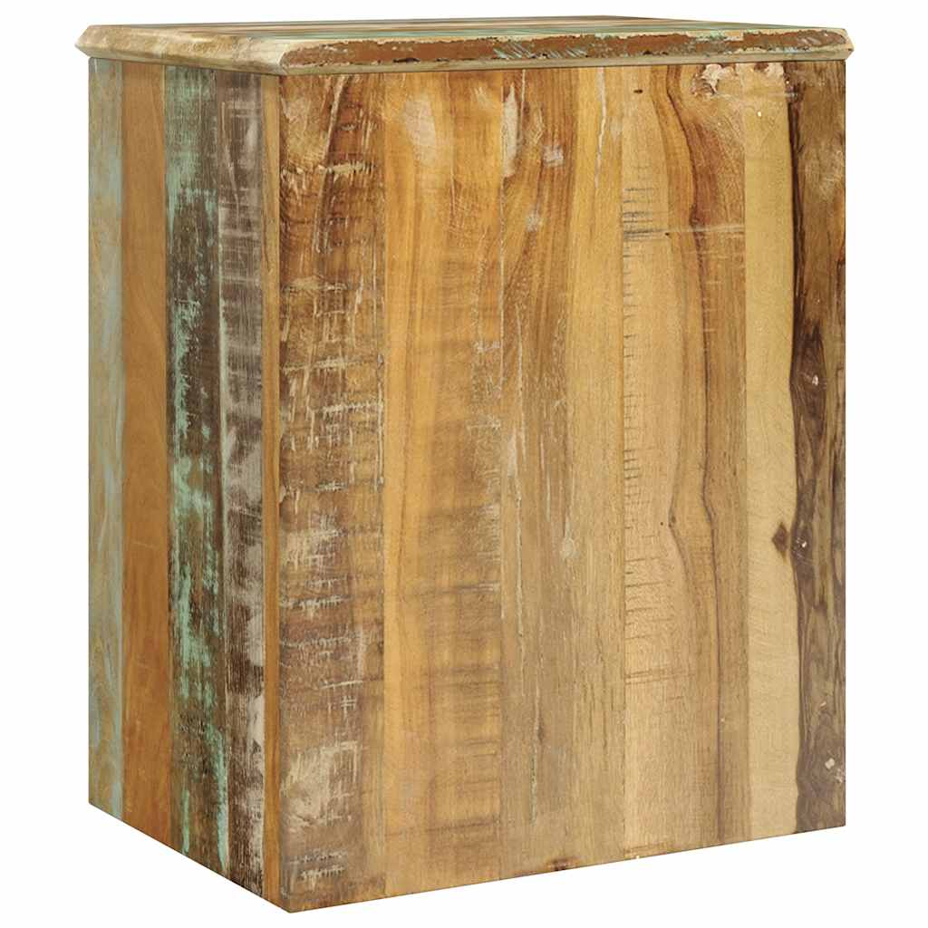 240950 vidaXL End Table with 1 Drawer 1 Door Reclaimed Wood