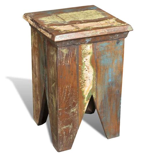 240951 vidaXL Stool Solid Reclaimed Wood