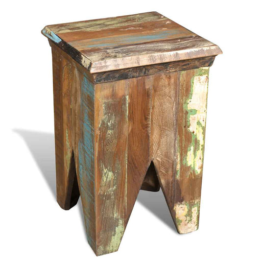 240951 vidaXL Stool Solid Reclaimed Wood