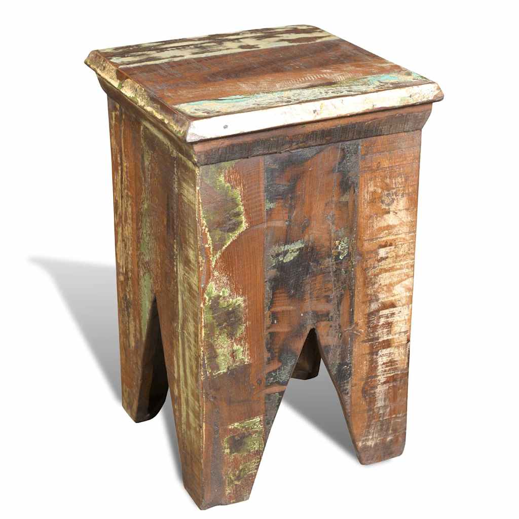 240951 vidaXL Stool Solid Reclaimed Wood