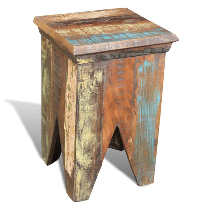 240951 vidaXL Stool Solid Reclaimed Wood