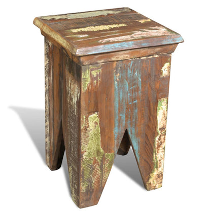 240951 vidaXL Stool Solid Reclaimed Wood